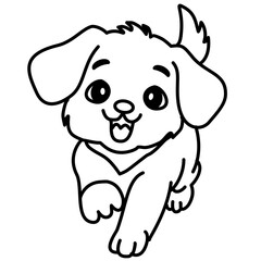 Obraz premium Cute dog cartoon
