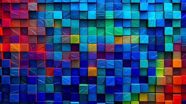 colorful glass mosaic wall background