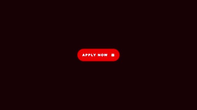 Red Apply Now Badge Animation with Icon on Dark Background for Job Registration Concept