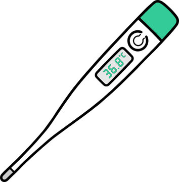 digital thermometer icon vector illustration