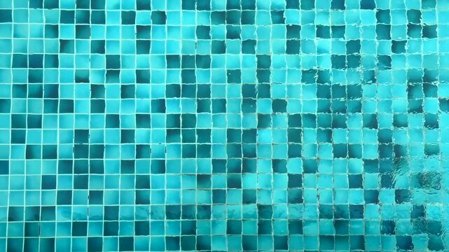 Closeup surface of water at swimming pool