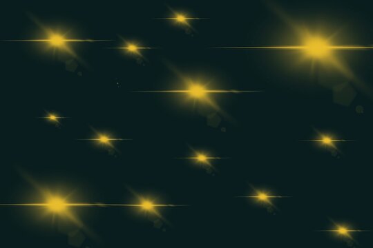 Dark green background with golden horizontal light flares