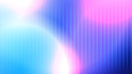 Abstract vibrant vertical stripes background with smooth color gradient of cyan deep blue purple and pink light overlay, modern digital art presentation and wallpaper design © phochi