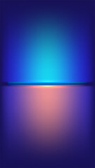 abstract blue pink neon light background with horizontal glowing line divider, futuristic tech vertical wallpaper design and digital presentation backdrop © phochi