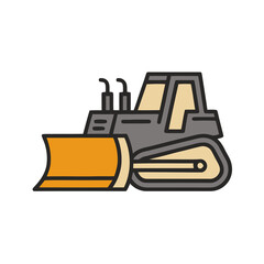 Bulldozer icon © divine