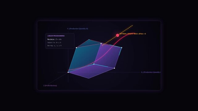 Mathematical Linear Programming Visualization with Geometric Optimization and Profit Maximization