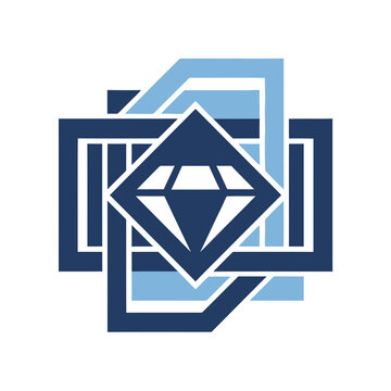 Geometric Diamond Emblem