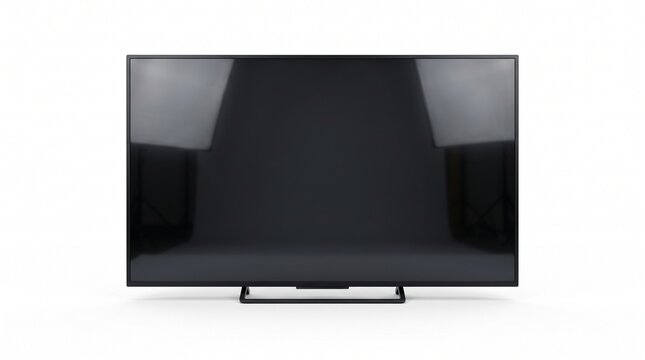 lcd tv monitor isolated on white