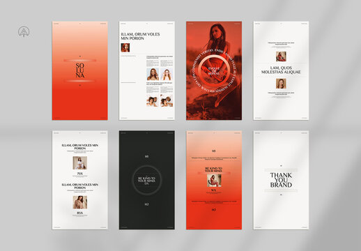 Brand Mood Board Layout