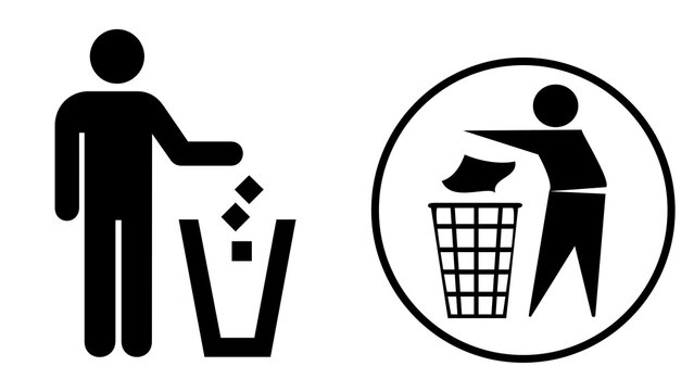 recycle bin icon vector