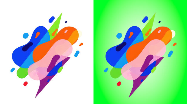 Abstract colorful splatter design vibrant gradient