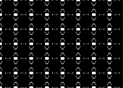 Repeating floral ornament pattern on a white background