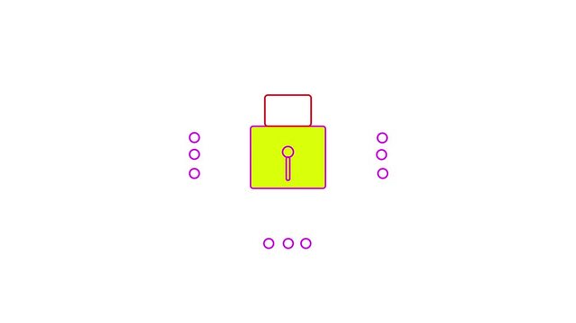 Padlock symbol rendered in bright yellow hues represents the fundamental importance of maintaining robust cyber security standards within contemporary digital environments to ensure total information.