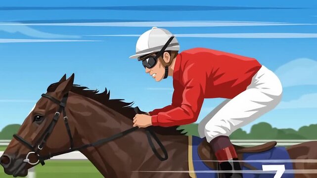 2D Animation Horse Running Gallop Cycle.