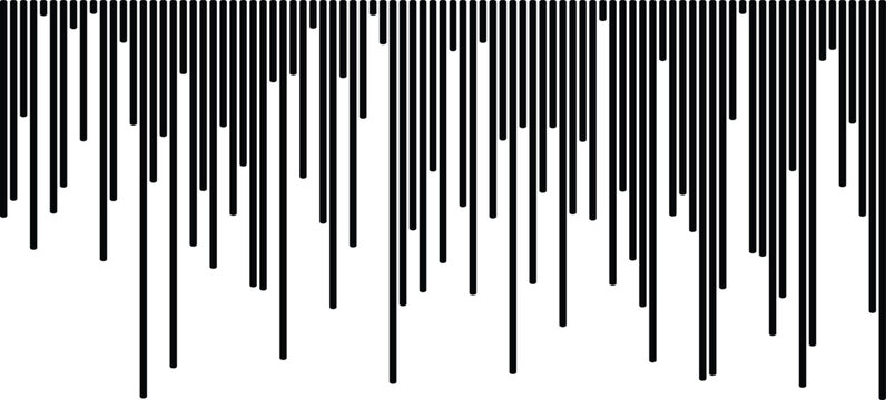 Abstract pattern of black vertical lines on white background