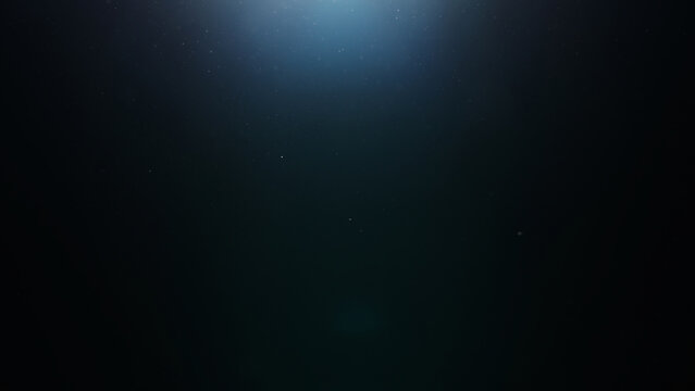 dust particles floating mid air over dark background with some lens flare