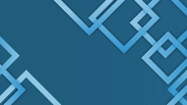 Abstract geometric background with overlapping modern flat layered design animation