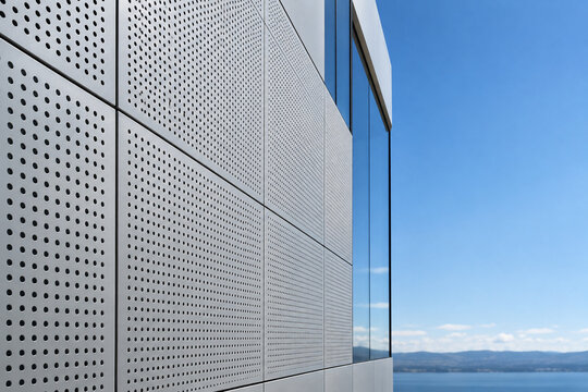 Perforated Recycled Aluminum Facade Panels for Modern Building Envelope