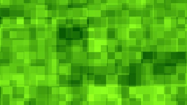 Abstract Green Pixelated Digital Background Loop