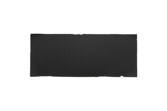 Black rectangular textured rubber mat