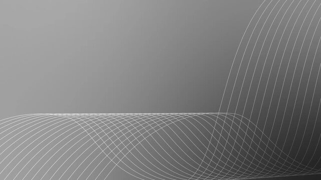Abstract background with white curved grid lines forming wave-like intersecting patterns along bottom animation