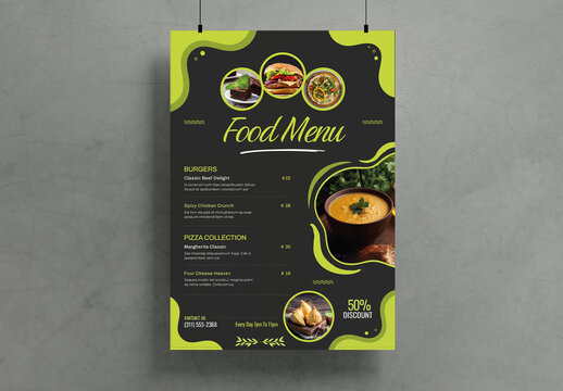 Food Menu Flyer Template