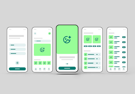 Modern Mobile App UI Template with Clean User Interface