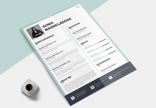 Clean Minimalist Resume Layout