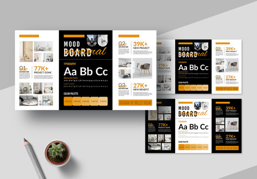 Creative Mood Board Template Layout
