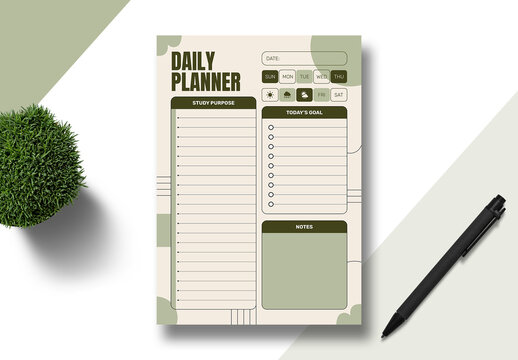 Daily Planner Layout