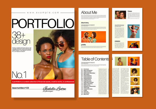 Professional Designer Portfolio Magazine Template
