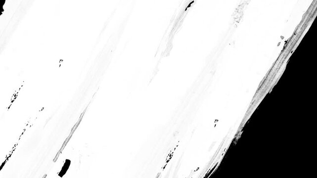 Diagonal white paint brush stroke movement on black background texture art abstract design grunge