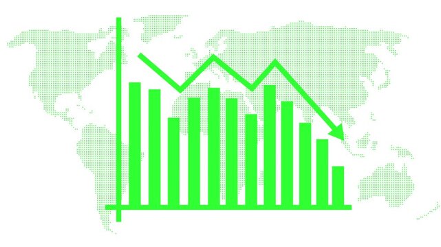 Financial Growth Trend Animation with Positive Revenue Indicators