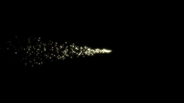 Twinkle sparkle fast line glitter transition, Sparkling star effect overlay, magic particle star blinking.cartoon doodle sparkles on black screen, 4K video glitter star line animation.