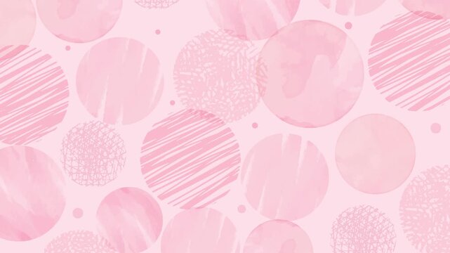 Abstract Circle Pattern Loop Background - pink