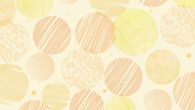 Abstract Circle Pattern Loop Background - orange