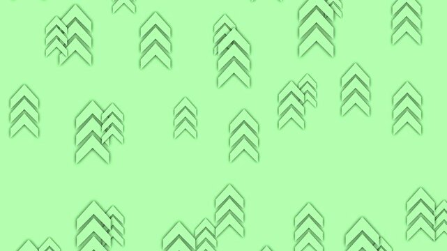 Chevron arrows scattered clean minimal seamless pattern with plenty of copy space background animation
