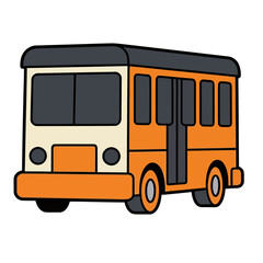 Cartoon bus illustration © ridho