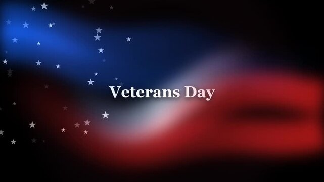 Abstract Veterans Day Patriotic Smoke Seamless Motion Loop 4K