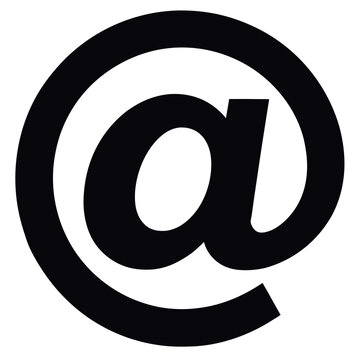 A bold black symbol in a minim 