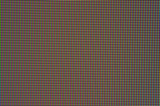 High resolution led screen texture exhibits a detailed computer monitor grid close up. Detailed