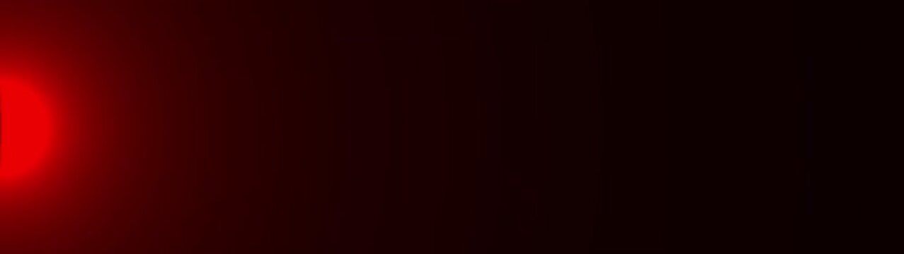 Red and white color light flicker effect on black background. Emergency light flashing and flickering concept. 