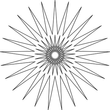 Geometric explosion pattern