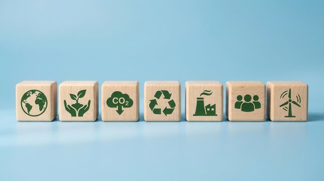 Environmental management systems (EMS) concept for ISO 14001 certification.