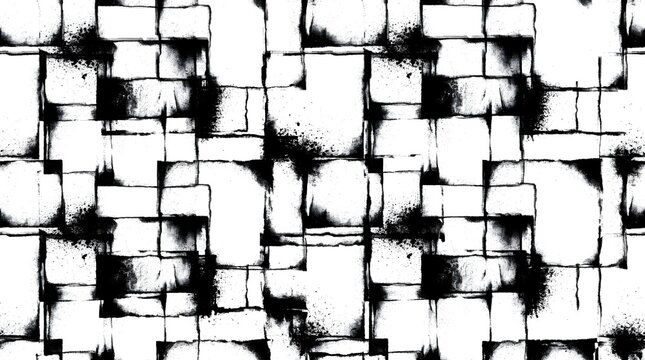 Black and white risograph ink distress pattern background