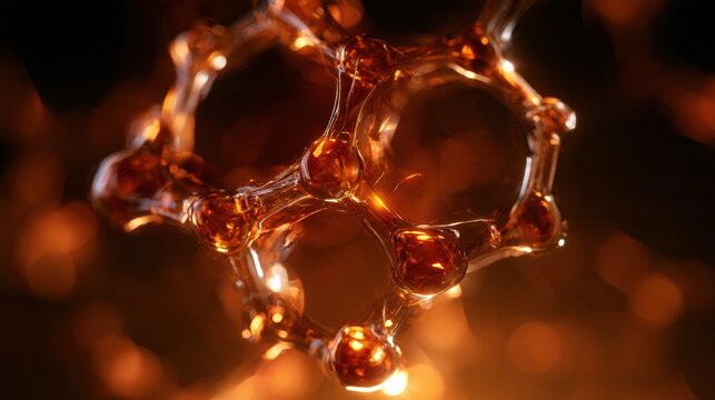 An abstract view of heat exposure triggering heat shock protein production inside cells with glowing amber structures.