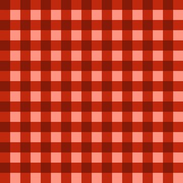 Warm Red Apricot Gingham Checkered Seamless Pattern, Rust Terracotta & Peach Plaid, Cozy Autumn Repeat Background. Ideal for autumn decor, kitchen textiles, picnic designs, Thanksgiving themes. 