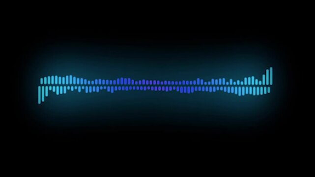 Electronic music equalizer display panel vector illustration