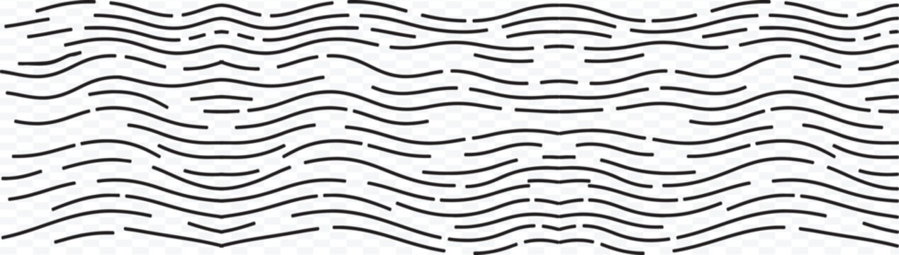 Abstract background featuring repetitive horizontal wavy lines in high contrast black