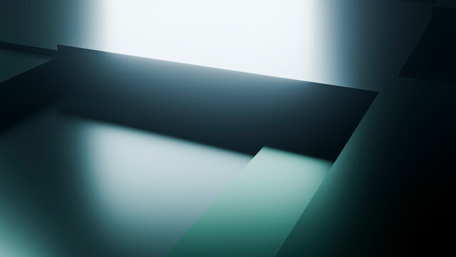 Abstract geometric shapes with shadows